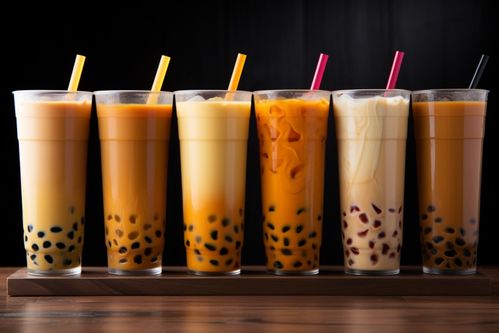 浓郁的珍珠奶茶饮品摄影图片 创意海报