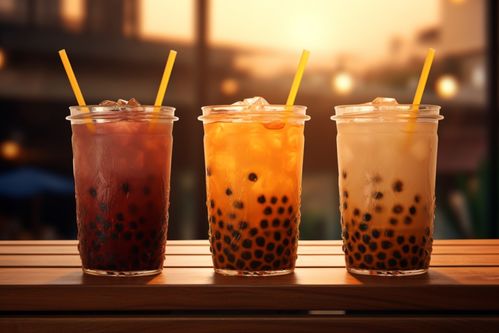 甜美的珍珠奶茶饮品摄影图片 创意海报