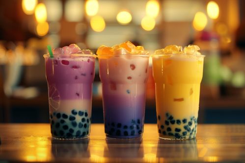 可口的珍珠奶茶饮品摄影图片 创意海报