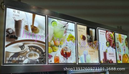 广州厂家定制COCO奶茶灯箱 价目表点餐灯箱